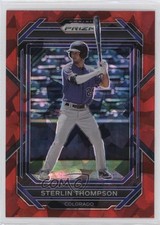 2023 Panini Prizm Red Ice Prizm Sterlin Thompson #153 8d2
