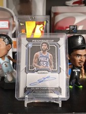 2022-23 Panini Prizm Julian Champagnie Rookie Penmanship Auto 76ers 