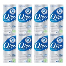 Q-tips Cotton Swabs 170 Count  8 Packs  1360 Total  NEW Sealed Multipack