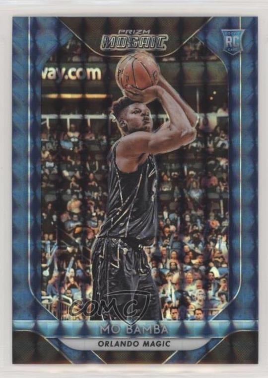 2018-19 Panini Prizm Mosaic Blue Mo Bamba #77 Rookie RC oj7