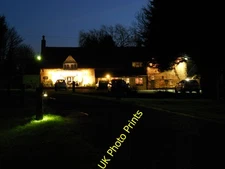 Photo 8x6 The Blue Bell, Glinton, by night The Blue Bell is a popular and c2015