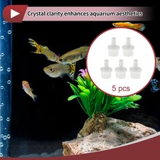 Plastic Hose Barb Fitting 1"x0.4" Straight Through Pipe Connector White 5 Pcs