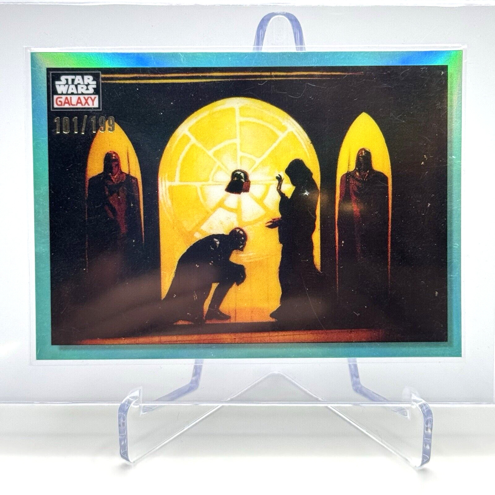 2023 Topps Star Wars Galaxy Chrome Becoming Sith /199 Aqua