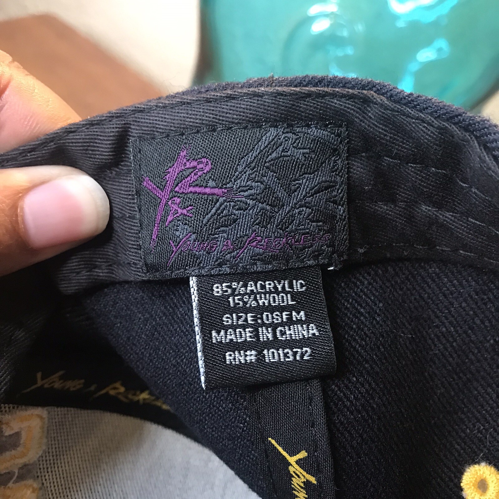 Young & Reckless Script Snapback Hat Cap Black-Ye… - image 8