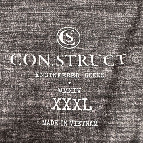 Con.Struct Mens Taupe Printed Henley Shirt XXXL 100% Cotton - Picture 4 of 8