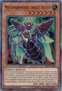 Metamorphosed Insect Queen - LED2-EN008 - Super Rare - 1st Edition x1 - Near Min