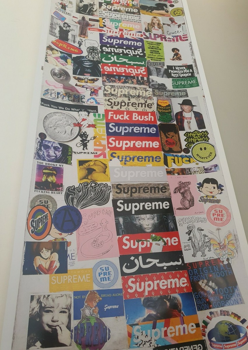 FW19 Supreme Lafayette street f&f bathroom door poster Size FW19 Supreme Lafayette street f&f bathroom door poster Size