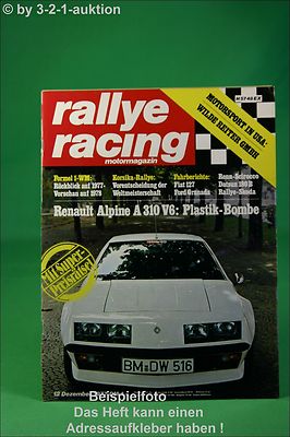 Rallye Racing 12/77 Renault Alpine A 310 VW Scirocco