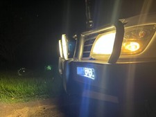 GU Patrol Bullbar Indicator Light Insert with Integrated Spotlights - Open Face