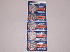 5 pc MURATA CR2032 lithium 3v battery cr 2032 SONY (EXPIRATION DATE 2032)