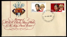 1981 Royal Wedding HRH Prince Charles & Lady Diana Spencer FDC - Port Hedland WA