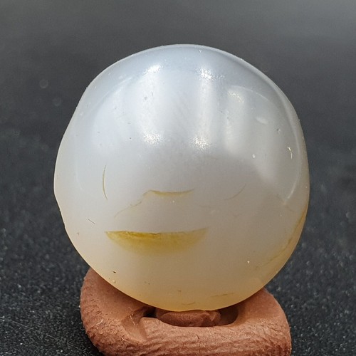 AA Antique Himalayan Gray Agate Stone luk mik Cabochon