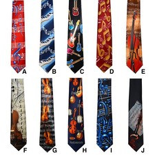 Mens Musical instrument Musical Notes tie Music Neckties 10 Designs