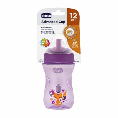 Chicco Advanced Tropfbecher Mädchen 12m + Rosa und Lila