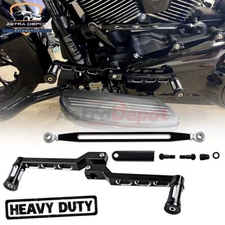 Black CNC Heel Toe Shift Lever Shifter Pegs + Linkage Set for Harley Touring