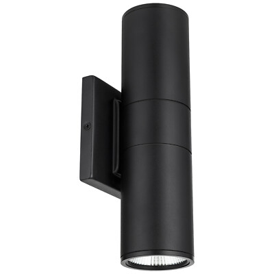 LED Outdoor Cylinder Up and Down Wall Light, 24W (100W), 3CCT, 120V-277V