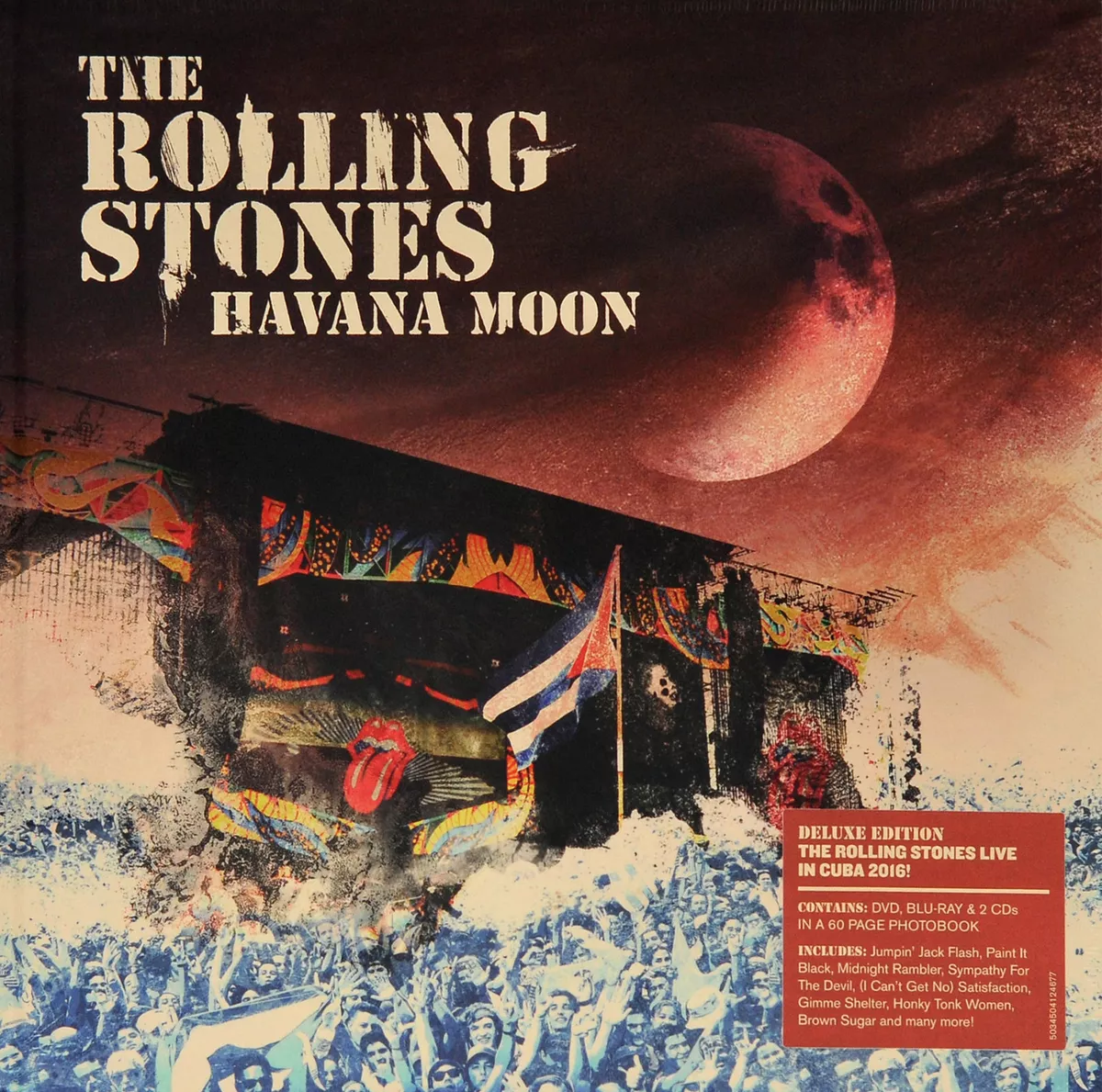 ROLLING STONES - HAVANA MOON, ORG 2016 EU 2CD + DVD + BLU-RAY
