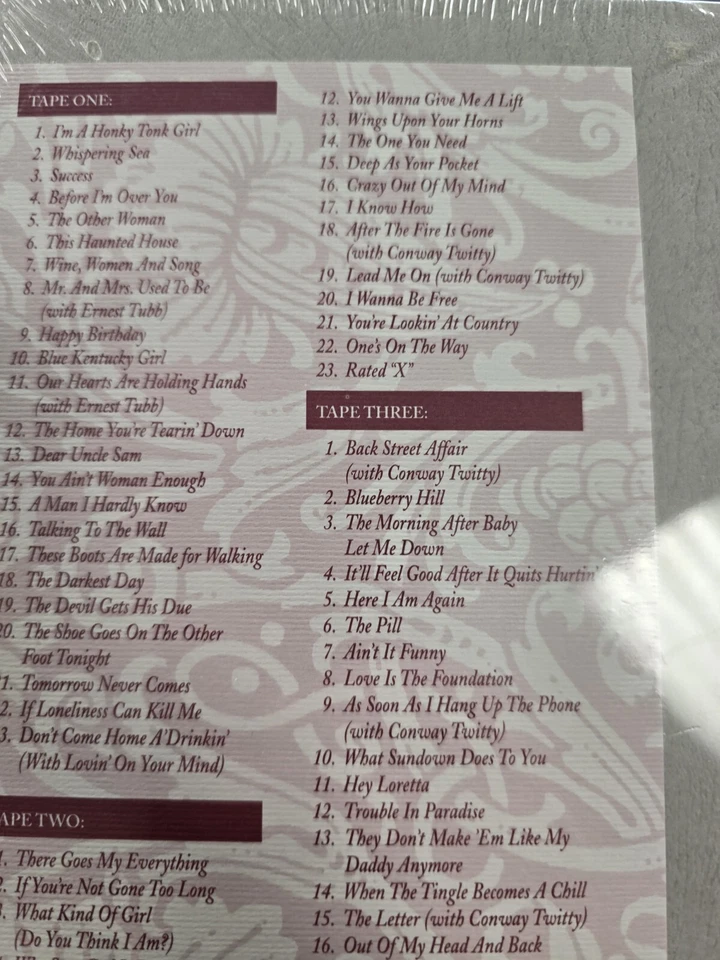 Honky Tonk Girl The Loretta Lynn Collection New Sealed Cassette Tapes - Image 2 of 3