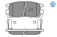 BremsbelÄGe Mitsubishi T. Pajero 90- MIT Sensor