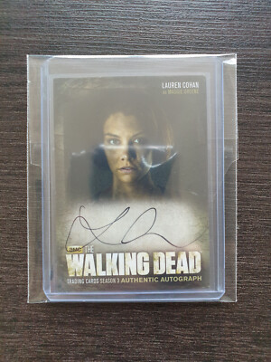 Cryptozoic The Walking Dead Season 3 LAUREN COHAN MAGGIE GREENE Signature Card