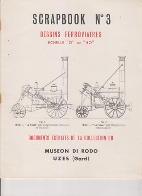 SCRAPBOOK ZEICHNUNGEN EISEN O oder HO NR.03 DP VAN / LOK 1A1 / GV VAN / GEMISCHTES WAGEN