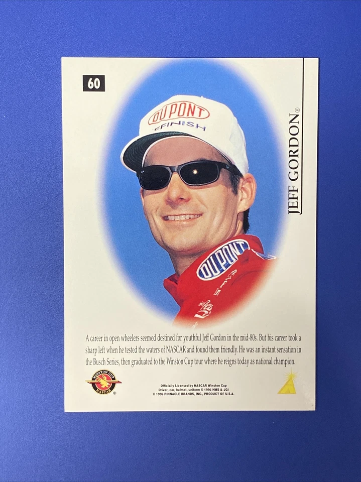 1996 Pinnacle Speed Flix Jeff Gordon #60 Hendricks Racing - Image 3 of 3