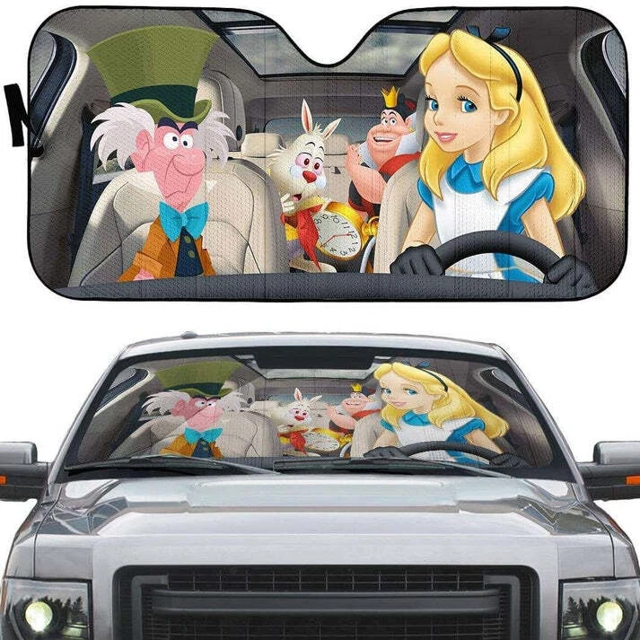 Alice In Wonderland Car Sunshade