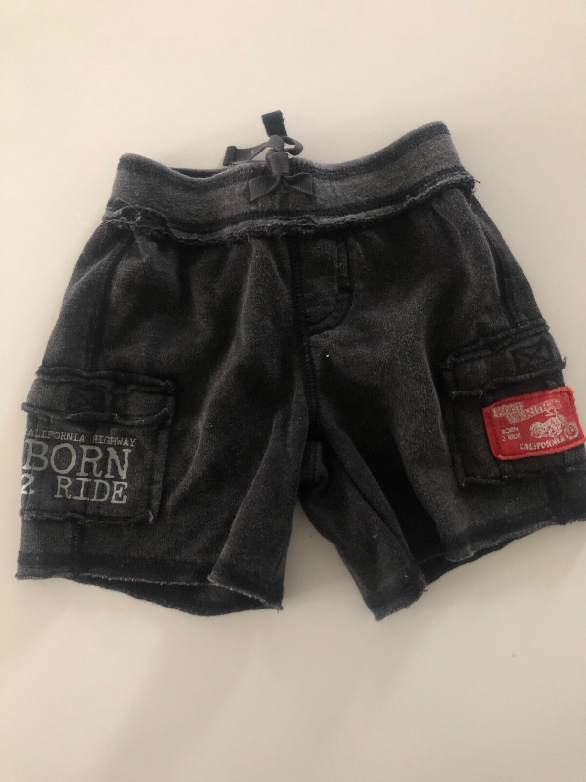 Shorts 6-9 months Black Road Warrior Born 2 Ride by amy coe-image