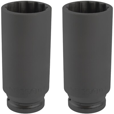 2x TECPO KRAFT VIELZAHN STECKSCHLÜSSEL NUSS SW 30 mm 1/2 für ANTRIEBSWELLEN