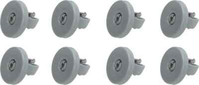 Set Of 8 Lower Basket Wheels For ELECTROLUX Dishwasher, 50286965004, 5117522