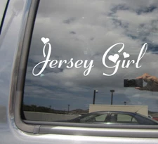 Jersey Girl - New Jersey Auto Window High Quality Vinyl Decal Sticker 10113