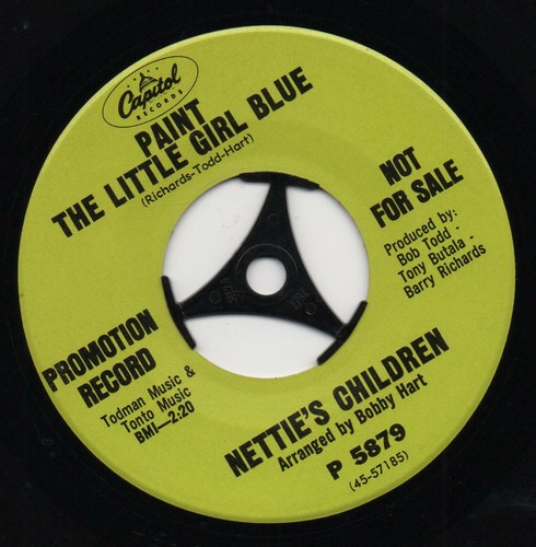 NETTIE'S CHILDREN dance children dance*paint the little girl blue 1967 US PROMO - Picture 2 of 2