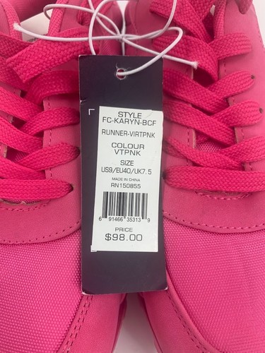 French Connection Women’s Karyn Pink Lace Up Running Shoes Size 9 NWOB - Picture 11 of 14