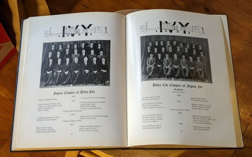 1931 Ivy, Trinity College, Hartford, Connecticut Yearbook excellent condition - Foto 5 di 9