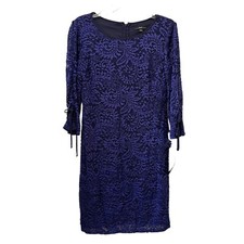 NWT R&K Originals Dress - Size 4- Navy BlueLace Over Sleeveless Blue Lining