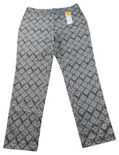 Charter Club Ankle Pants Womens Size 6 Black White Pockets Stretch New