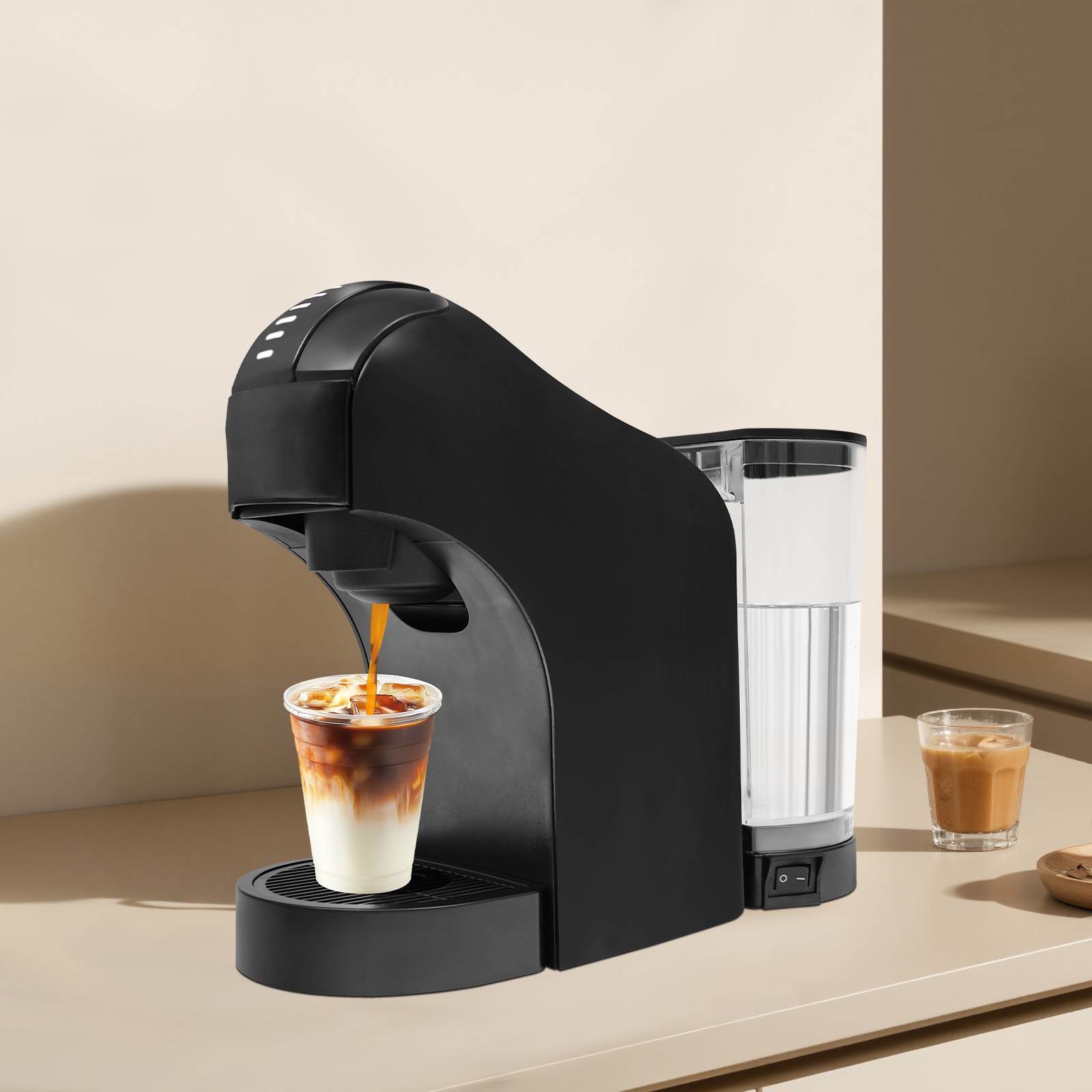 Mini Macchina da Caffè 1400W 20bar Macchina da Caffè a Capsule Macchine da Caffè Portatile