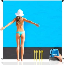 Beach Blanket Sandproof Waterproof, Beach Essentials Extra Large Beach Mat, 79"