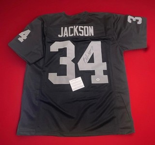 Bo Jackson Oakland Raiders Signed Football Jersey COA autographed