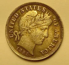USA 1895-O Barber Liberty Head Dime Exonumia Fantasy Token