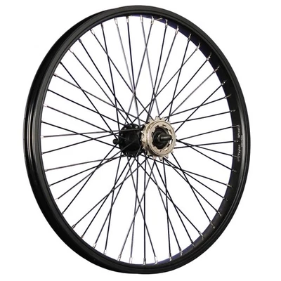 Laufrad 20 Zoll Hinterrad BMX Fahrrad 48 Loch 10mm Ritzel mit 16 Zähnen schwarz - Bild 1 von 4