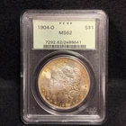 1904-O $1 Morgan Dollar PCGS MS62 TONED OGH