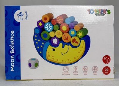 Moon Balance Game Wooden~Montessori~ Interactive, Motor Skills, Social Skills