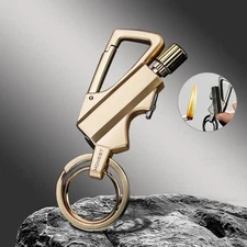 3 in 1 Outdoor Portable Permanent Match Lighter Striker Fire Starter Survival