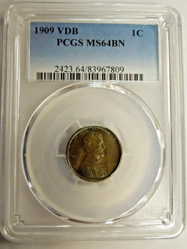 PCGS MS 64 Brown 1909 VDB Lincoln Cent