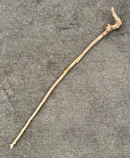 Large Natural Wooden Walking Stick Rustic Hiking Staff Cane Twisted Knotty 58  