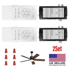 DC Output Ceiling Fan Receiver With 6 Speed Remote Control Functionality 2Set