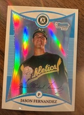 2008 Bowman Chrome Prospects Refractor #’d 52/599 Jason Fernandez #BCP73