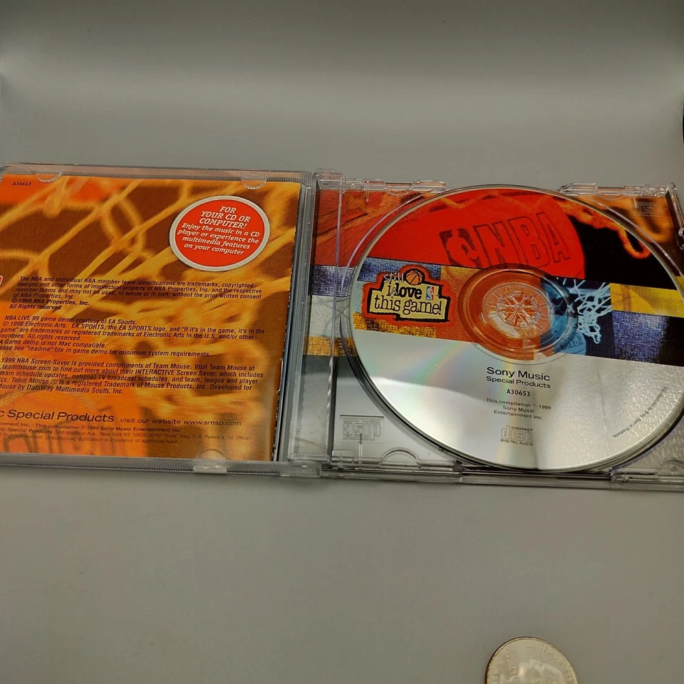 NBA I Still Love This Game Audio CD ROM 90s Mariah Carey Will Smith Very Good Foto 3 de 4