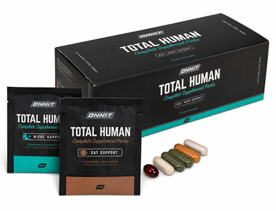 Onnit Total Human Day & Night Support Supplement Packs Capsules/Softgels 30